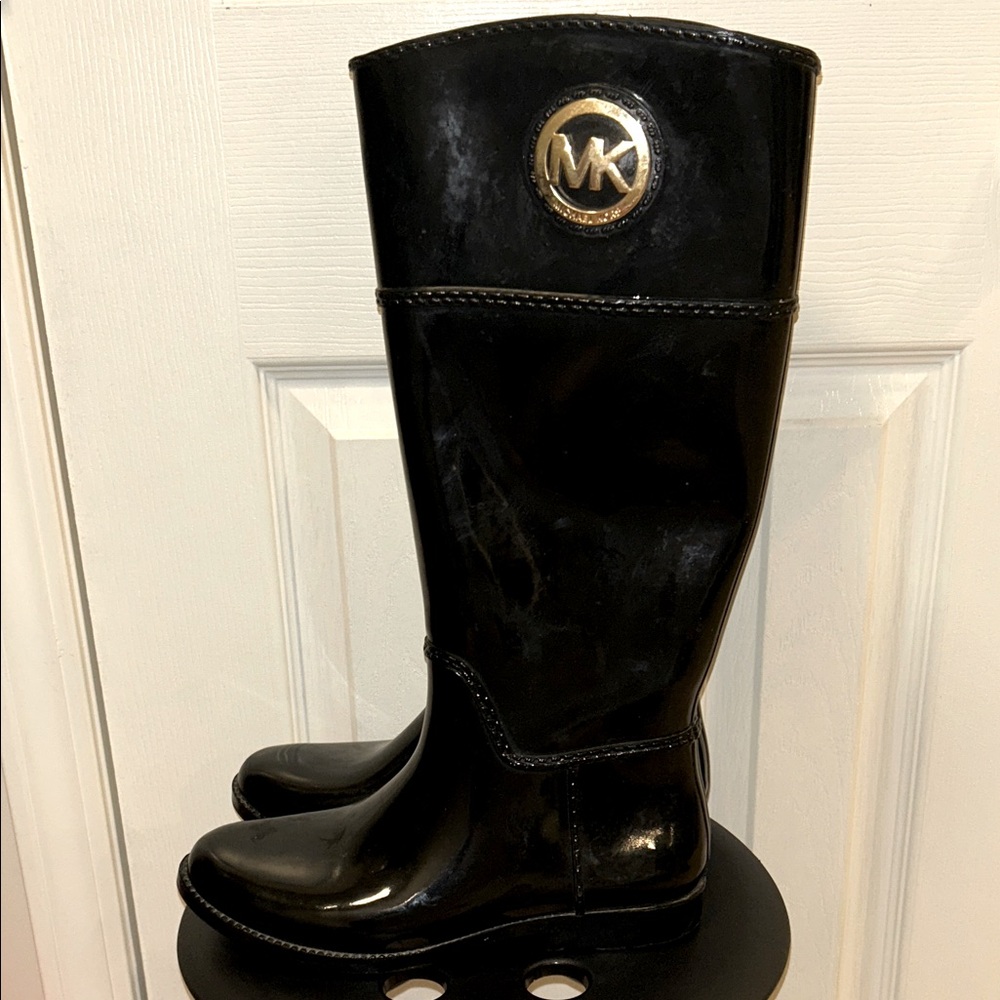 Michael Kors Tall Rain Boots Size 8